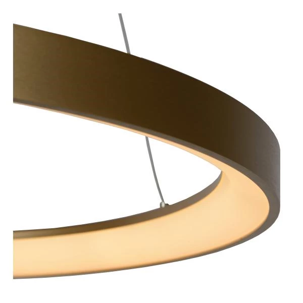 Lucide VIDAL - Hanglamp - Ø 58 cm - LED Dimb. - 1x48W 2700K - Mat Goud / Messing - detail 4